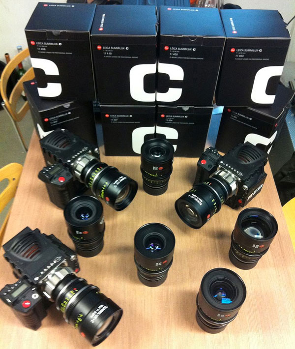 Leica Summilux-C lenses and Red Epic cameras at Cam-a-Lot