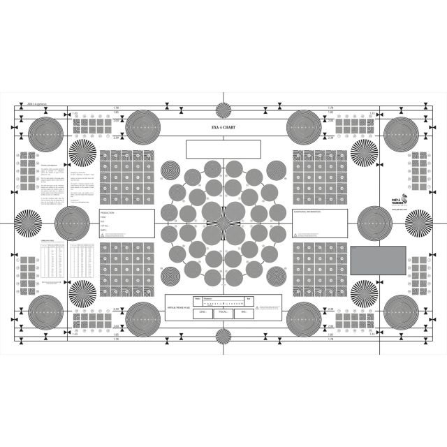 Prêt à Tourner EXA 4 Test Chart (Genesis, 28 x 49in)