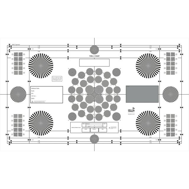 Prêt à Tourner TERA 2 Test Chart (Genesis, 20 x 36in)