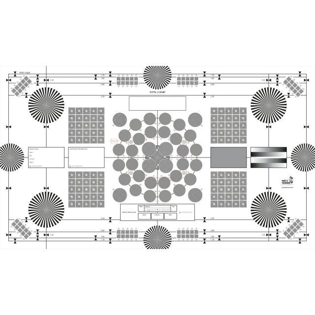Prêt à Tourner YOTTA 3 Test Chart (Light, 36 x 62 in)