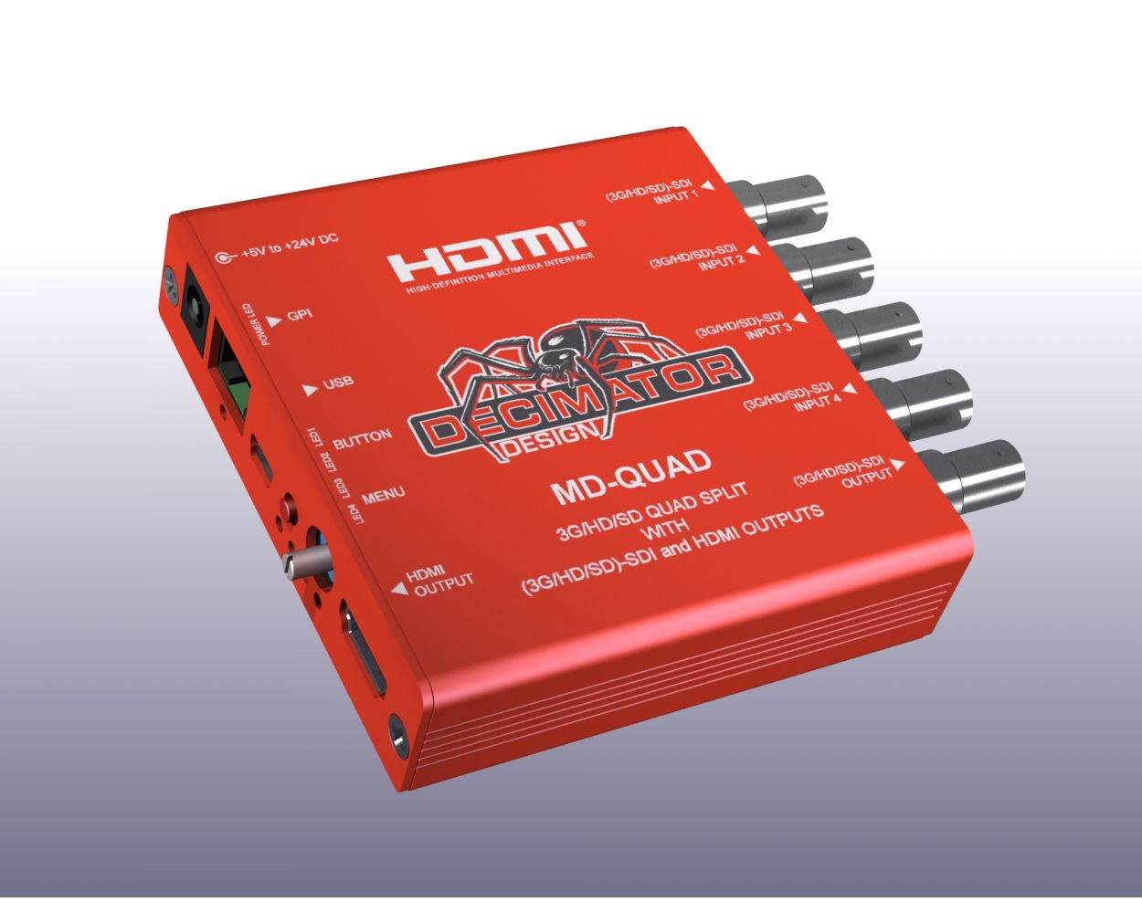 Decimator MD-QUAD Miniature (3G/HD/SD)-SDI Multiviewer / Quad 